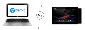 HP Envy X2 vs Sony Xperia Z Tab