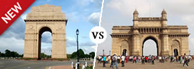 India Gate vs Gateway of India