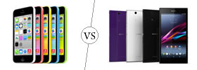 iPhone 5C vs Sony Xperia Z Ultra