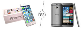 iPhone 6 vs HTC One M8
