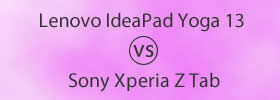 Lenovo IdeaPad Yoga 13 vs Sony Xperia Z Tab