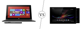 Microsoft Surface Pro vs Sony Xperia Z Tab