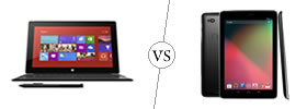 Microsoft Surface RT vs Nexus 7