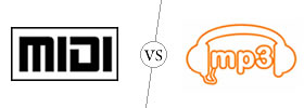 MIDI vs MP3 Audio File Format MIDI vs MP3 Audio File Format