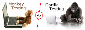 Monkey Testing vs Gorilla Testing