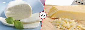 Mozzarella Cheese vs Parmesan Cheese