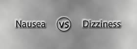 Nausea vs Dizziness