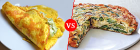 Omelets vs Frittatas