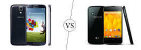 Samsung Galaxy S4 vs Nexus 4