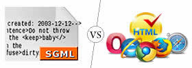 SGML vs HTML