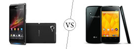 Sony Xperia L vs Nexus 4