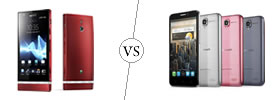 Sony Xperia P vs Alcatel One Touch Idol