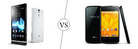 Sony Xperia S vs Nexus 4