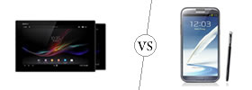 Sony Xperia Z Tab vs Galaxy Note II
