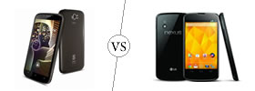 Spice Stellar Pinnacle Pro vs Nexus 4