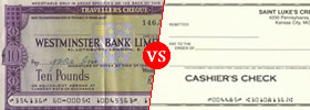 Traveller’s Check vs Cashier's Check
