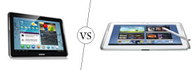 Samsung Galaxy Tab 2 10.1 vs Galaxy Note 10.1