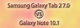 Samsung Galaxy Tab 2 7.0 vs Galaxy Note 10.1