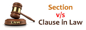 Section vs Clause in Law
