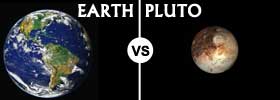 Earth vs Pluto