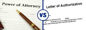Power of Attorney vs Letter of Authority