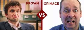 Frown vs Grimace