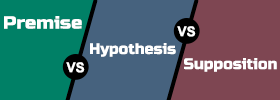 Premise vs Hypothesis vs Supposition